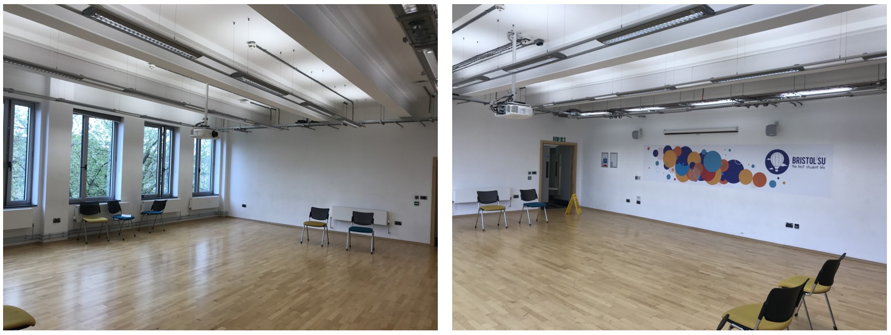 Image of Stephenson Room with no chairs or tables.